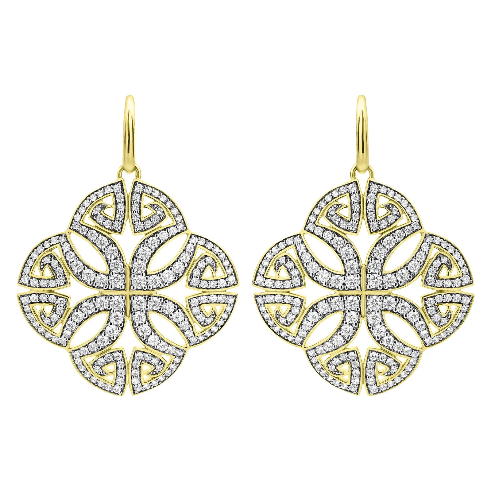 Soirée Pavé Earring - 18K Gold Vermeil   CZ Blanc