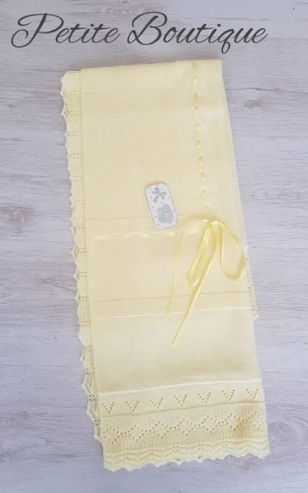 Spanish lemon ribbon shawl