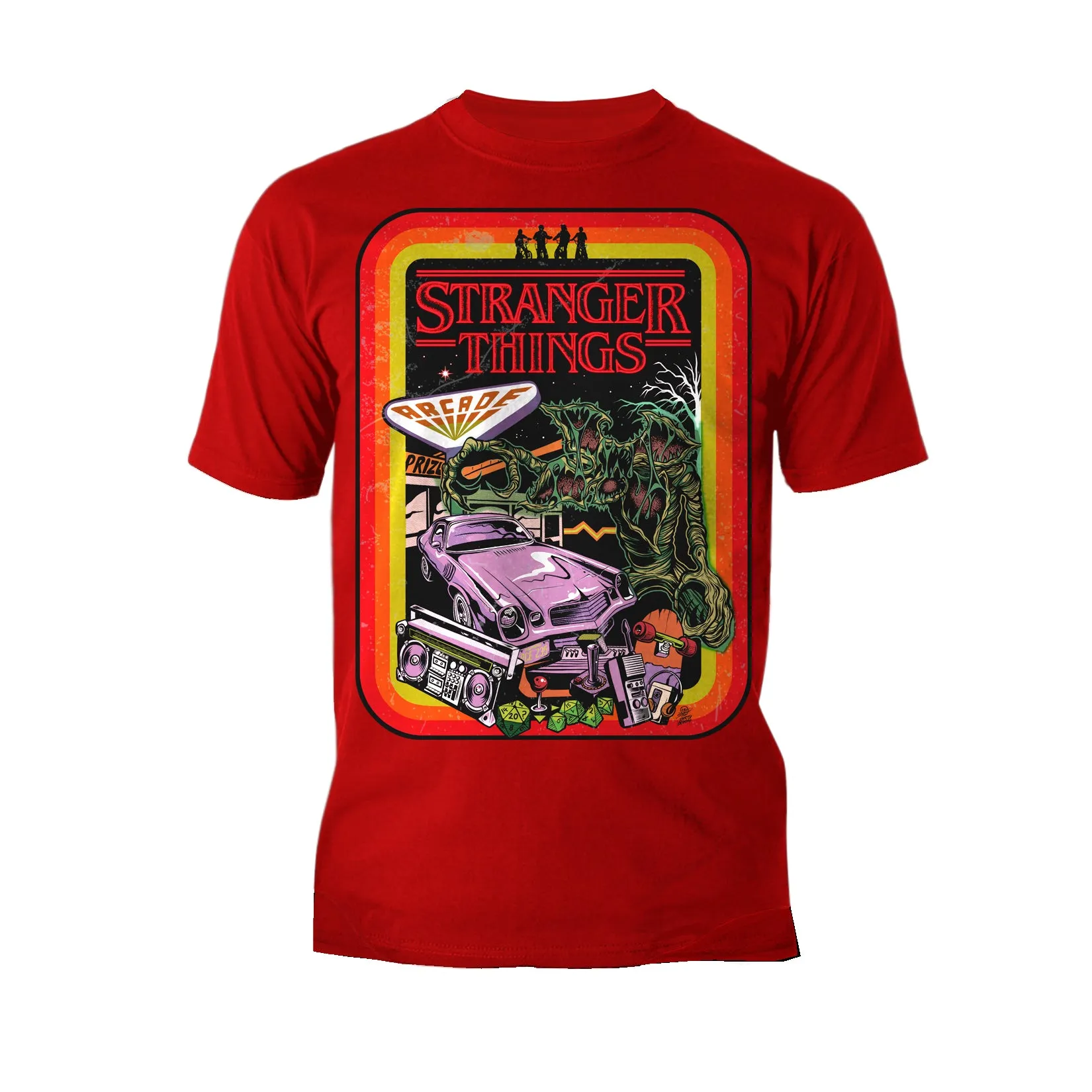 Stranger Things Comic Promo Palace Arcade Men's T-Shirt