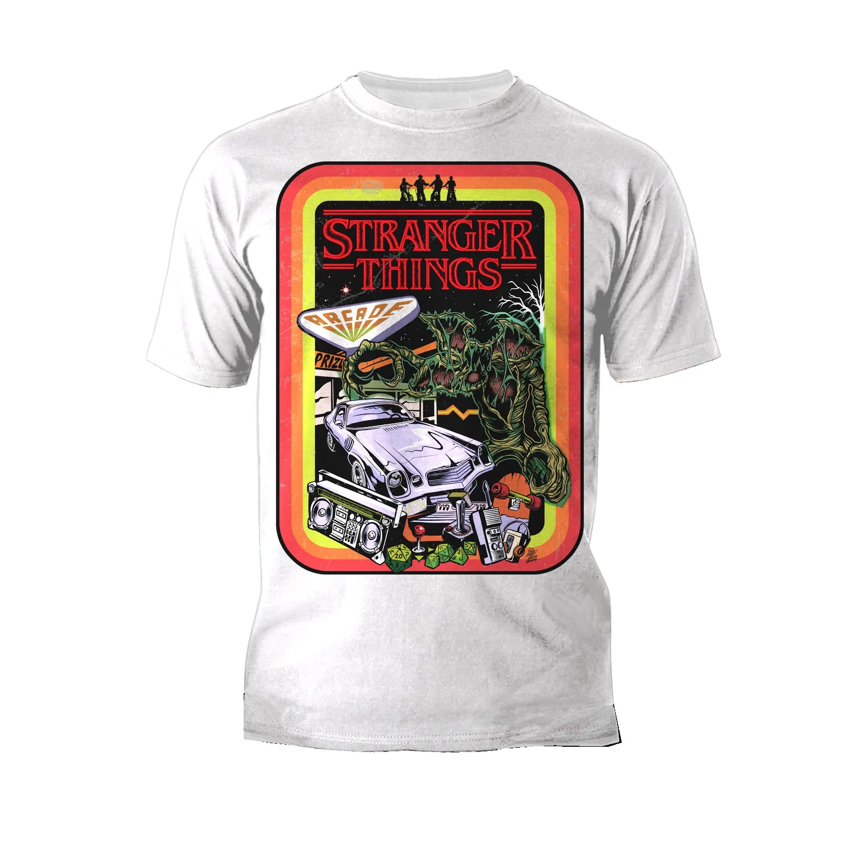Stranger Things Comic Promo Palace Arcade Men's T-Shirt