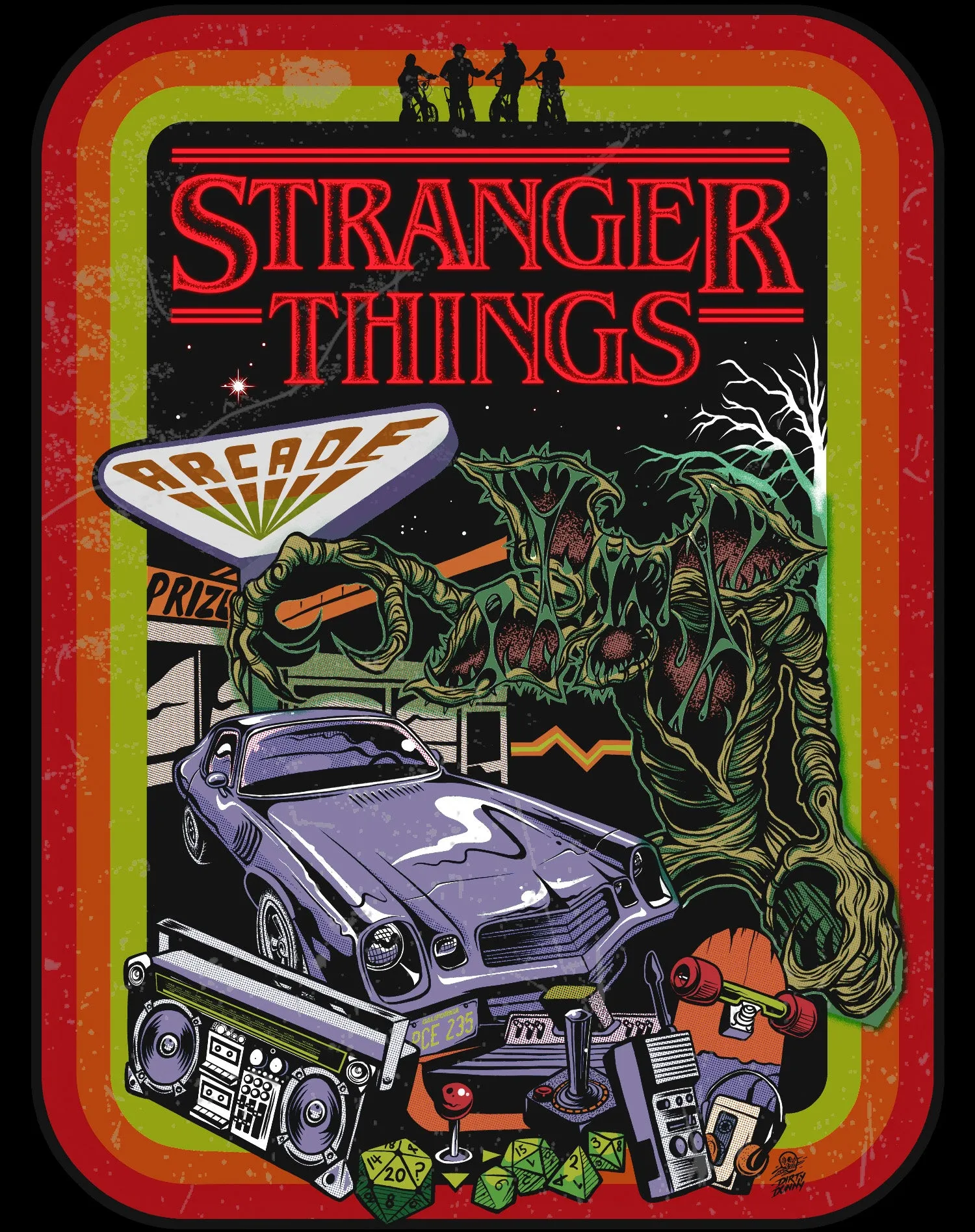 Stranger Things Comic Promo Palace Arcade Men's T-Shirt