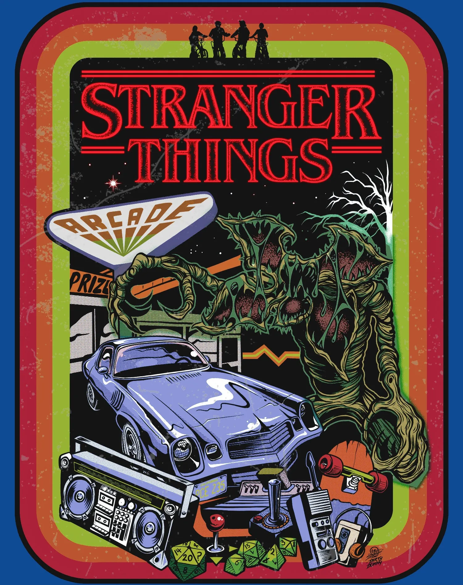 Stranger Things Comic Promo Palace Arcade Men's T-Shirt