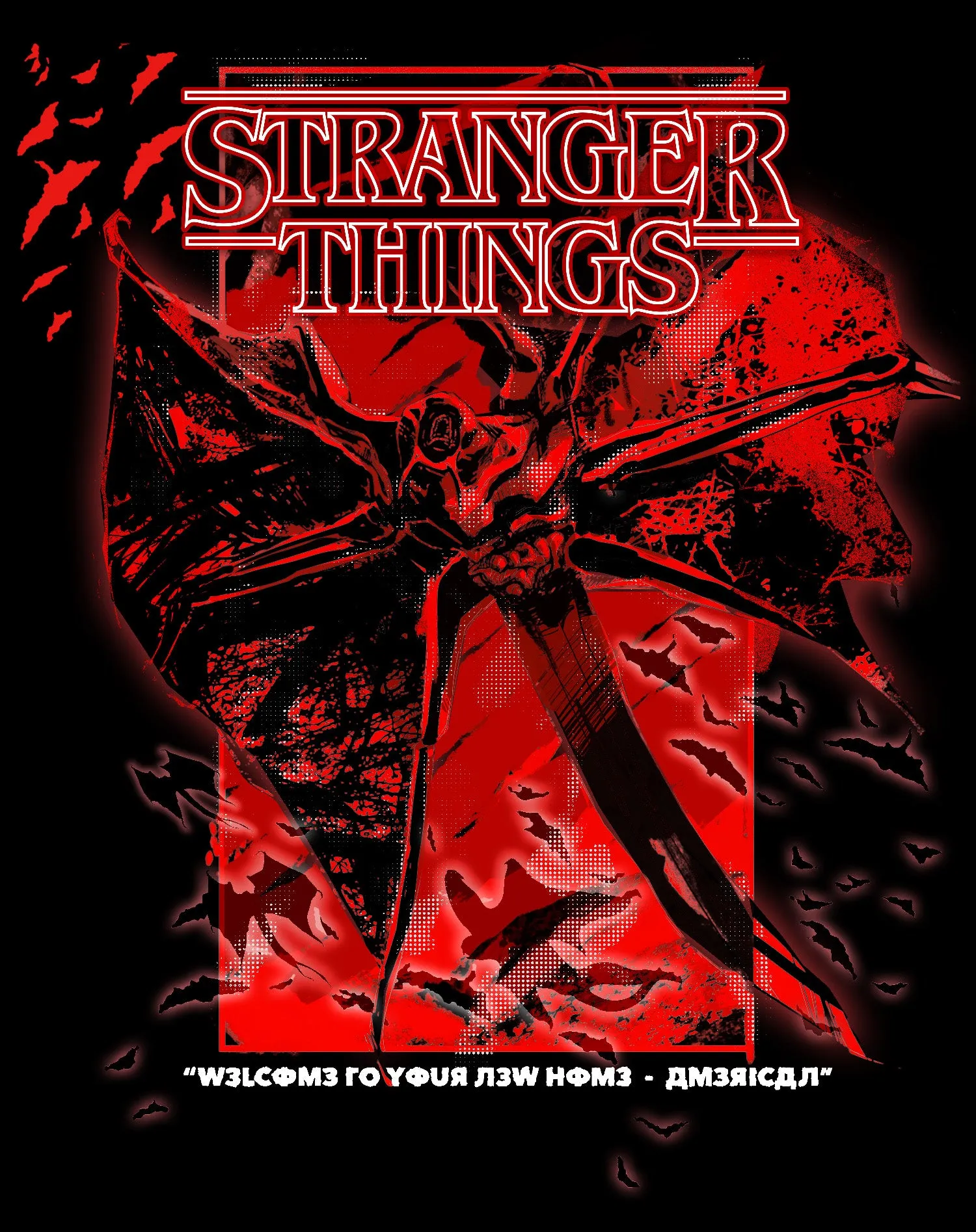 Stranger Things Demobat Poster America Sweatshirt
