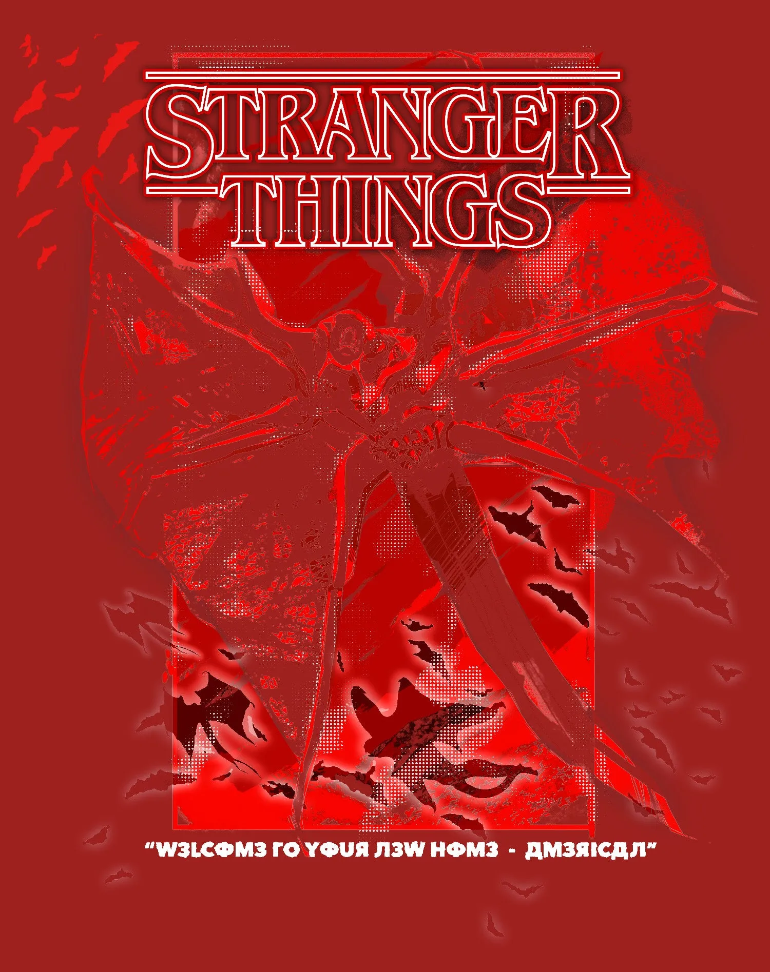 Stranger Things Demobat Poster America Sweatshirt