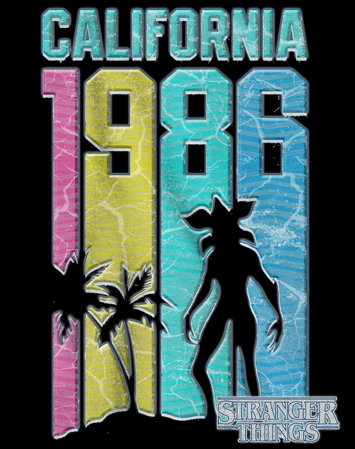 Stranger Things Demogorgon California 1986 Men's T-Shirt