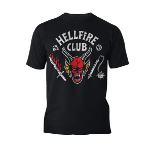 Stranger Things Logo Hellfire Club Metal Men's T-Shirt