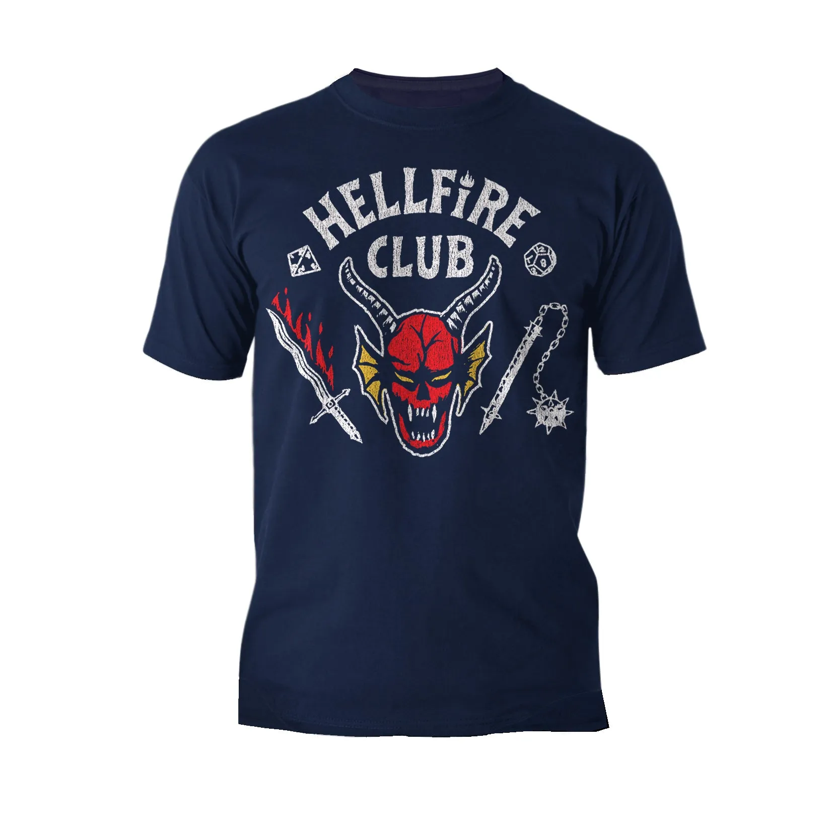 Stranger Things Logo Hellfire Club Metal Men's T-Shirt