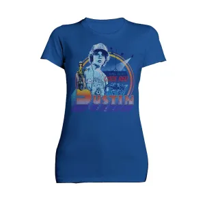 Stranger Things Vintage Dustin Pose Demogorgon  Code Red Official Women's T-Shirt