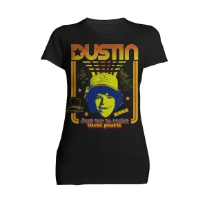 Stranger Things Vintage Dustin Retro Gaming Meme Pearls Official Women's T-Shirt