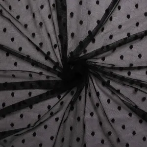 Stretchy Netting Fabric - Black