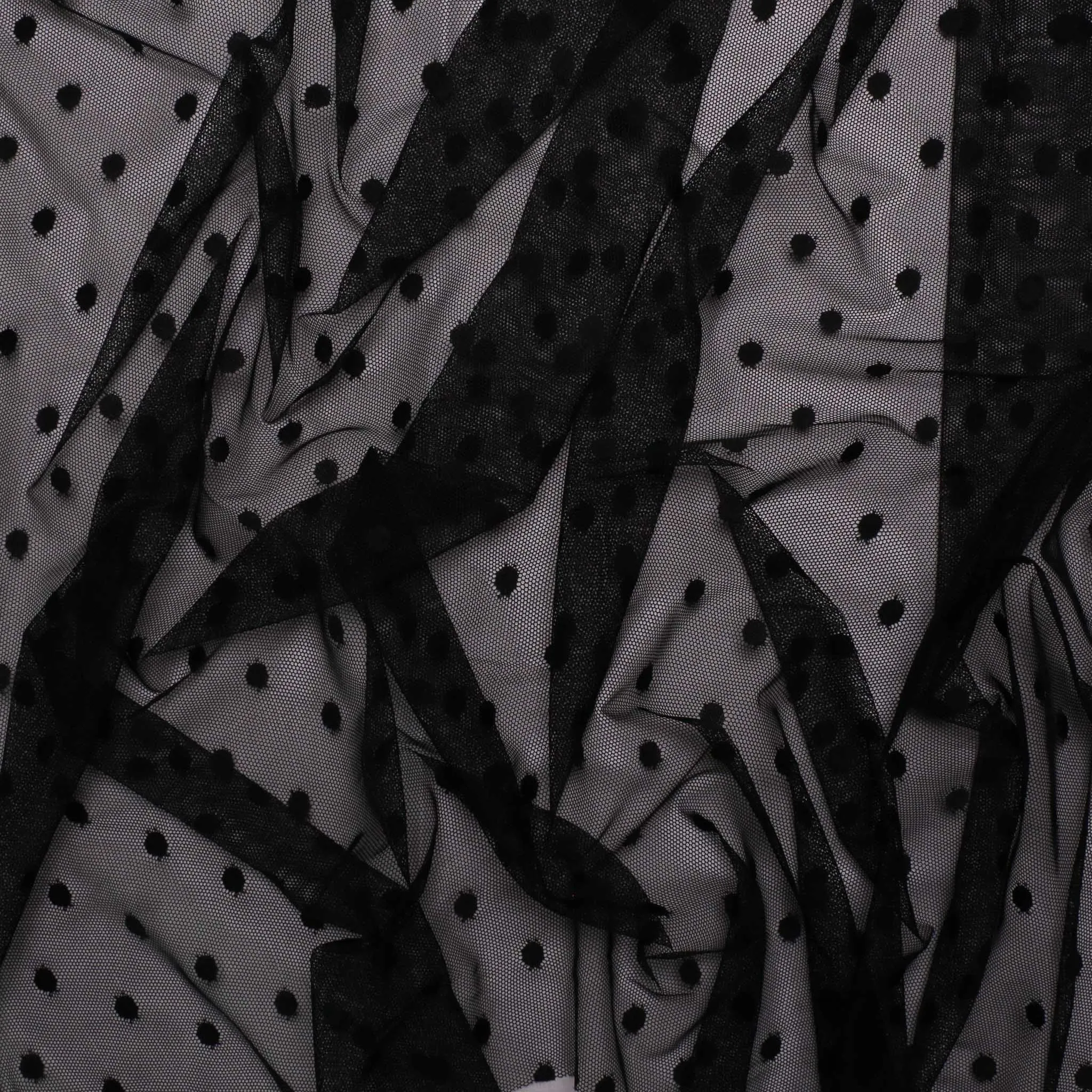 Stretchy Netting Fabric - Black