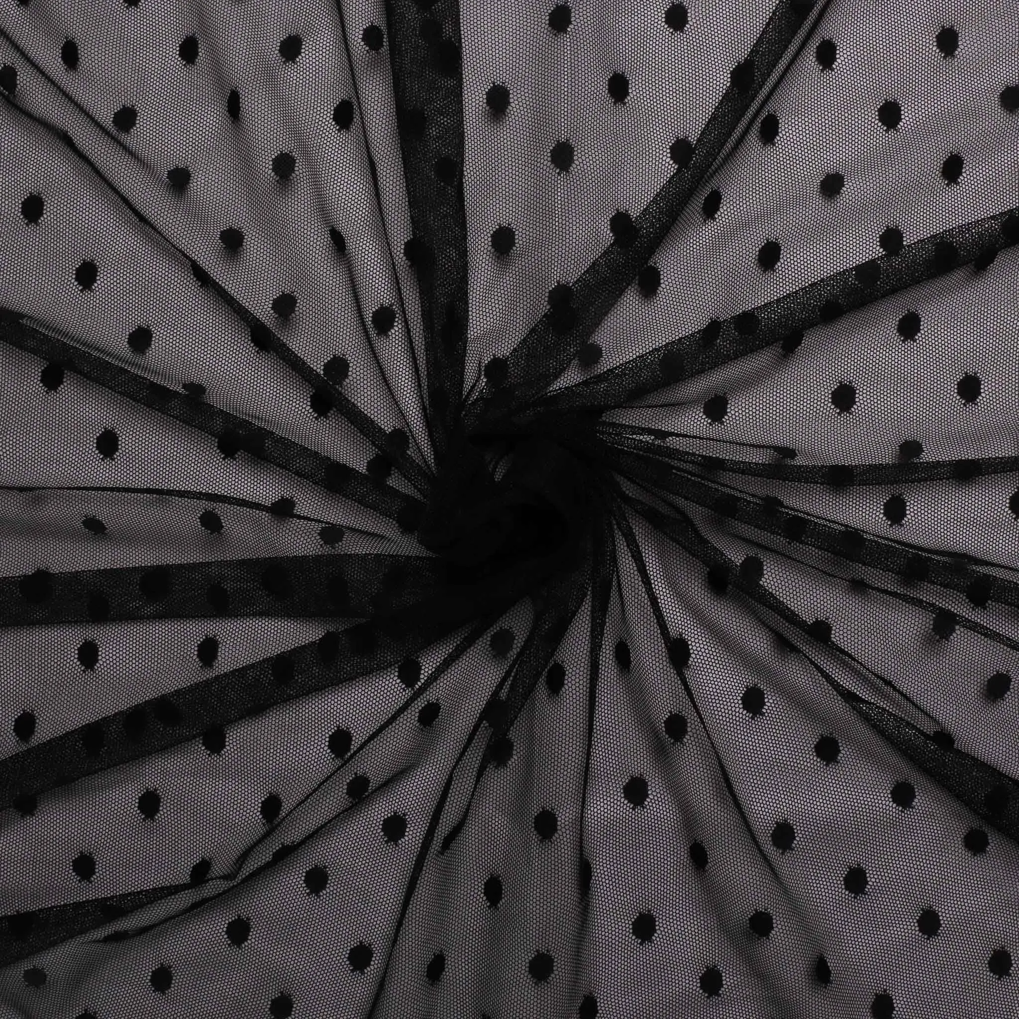 Stretchy Netting Fabric - Black