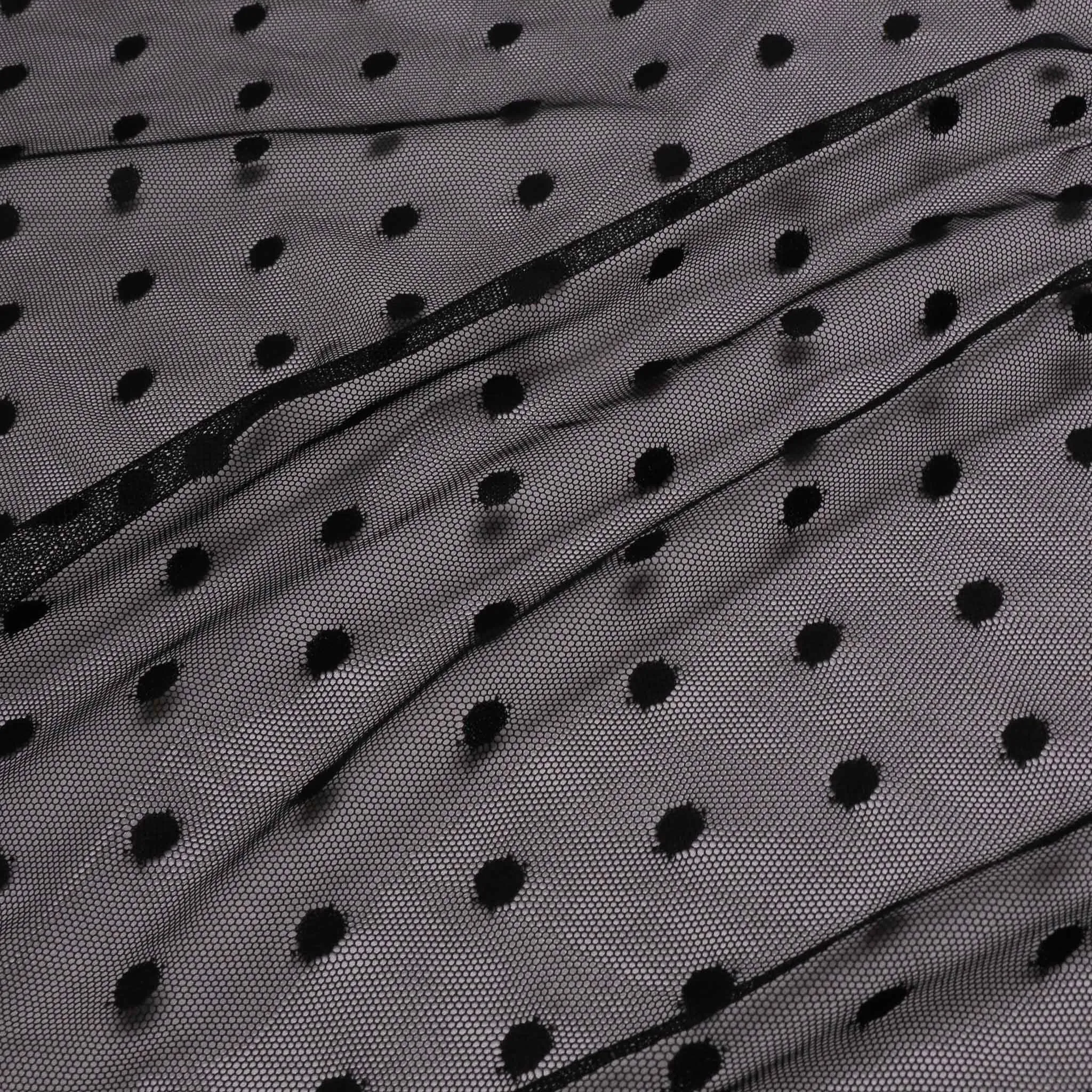 Stretchy Netting Fabric - Black