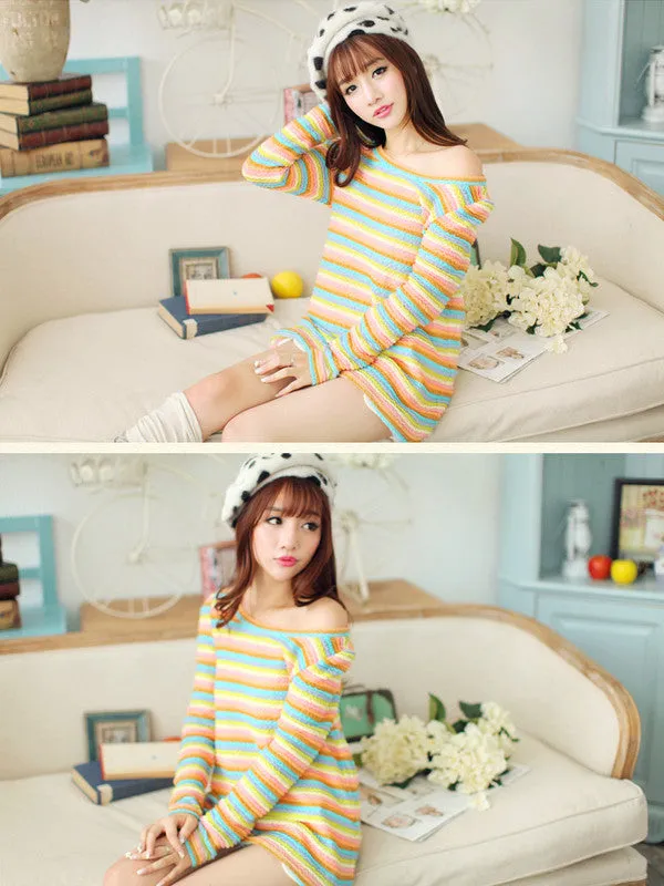 striped rainbow shirt