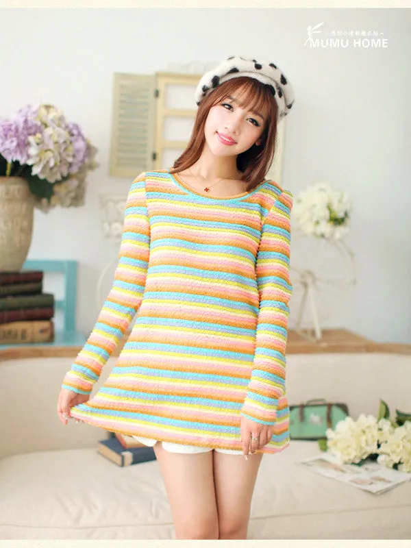 striped rainbow shirt