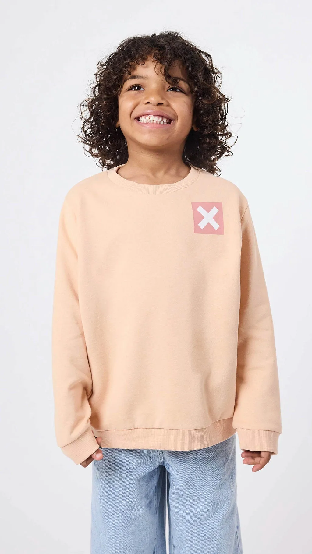 SUDADERA KIDS NATURE APRICOT