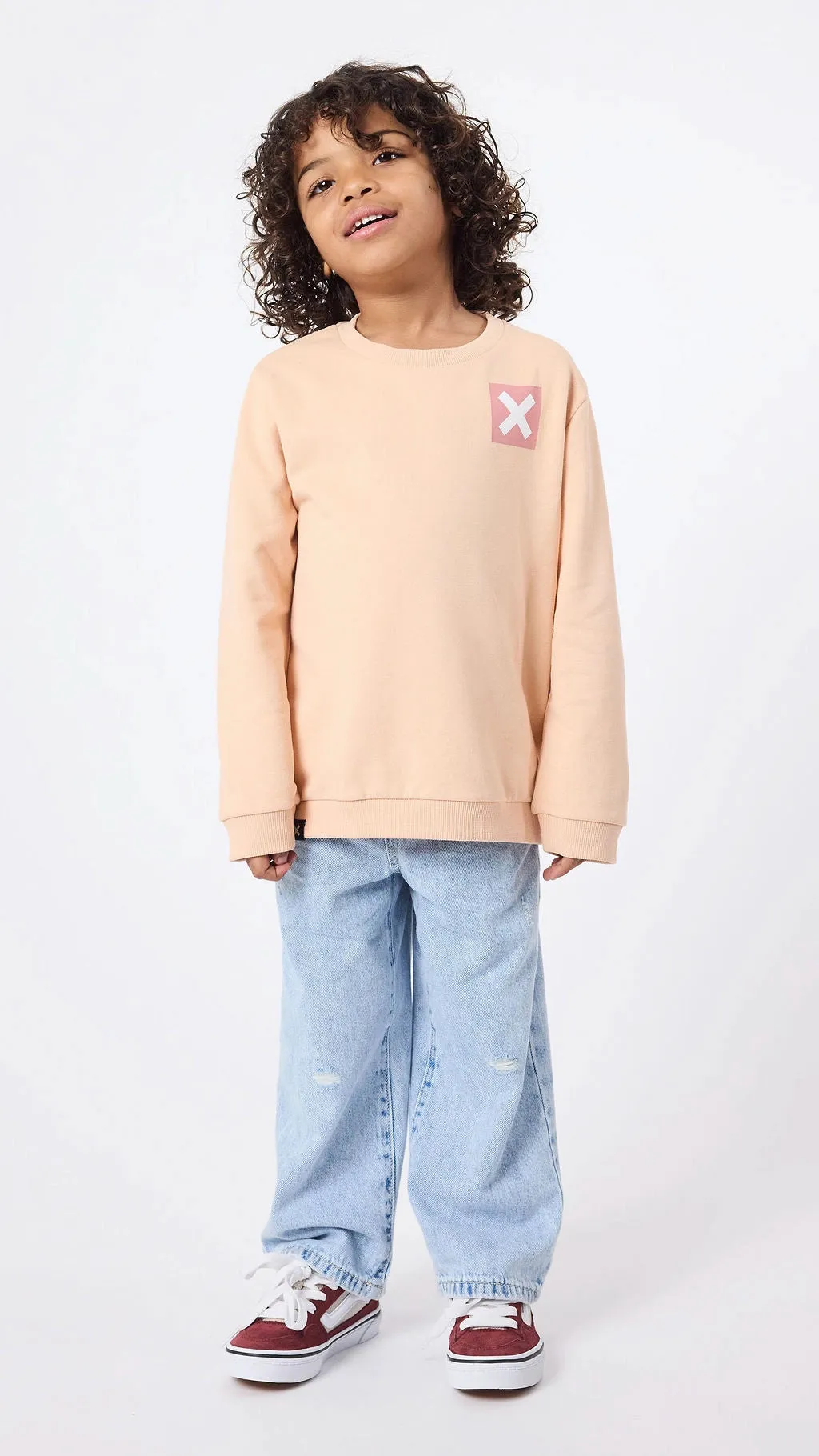 SUDADERA KIDS NATURE APRICOT