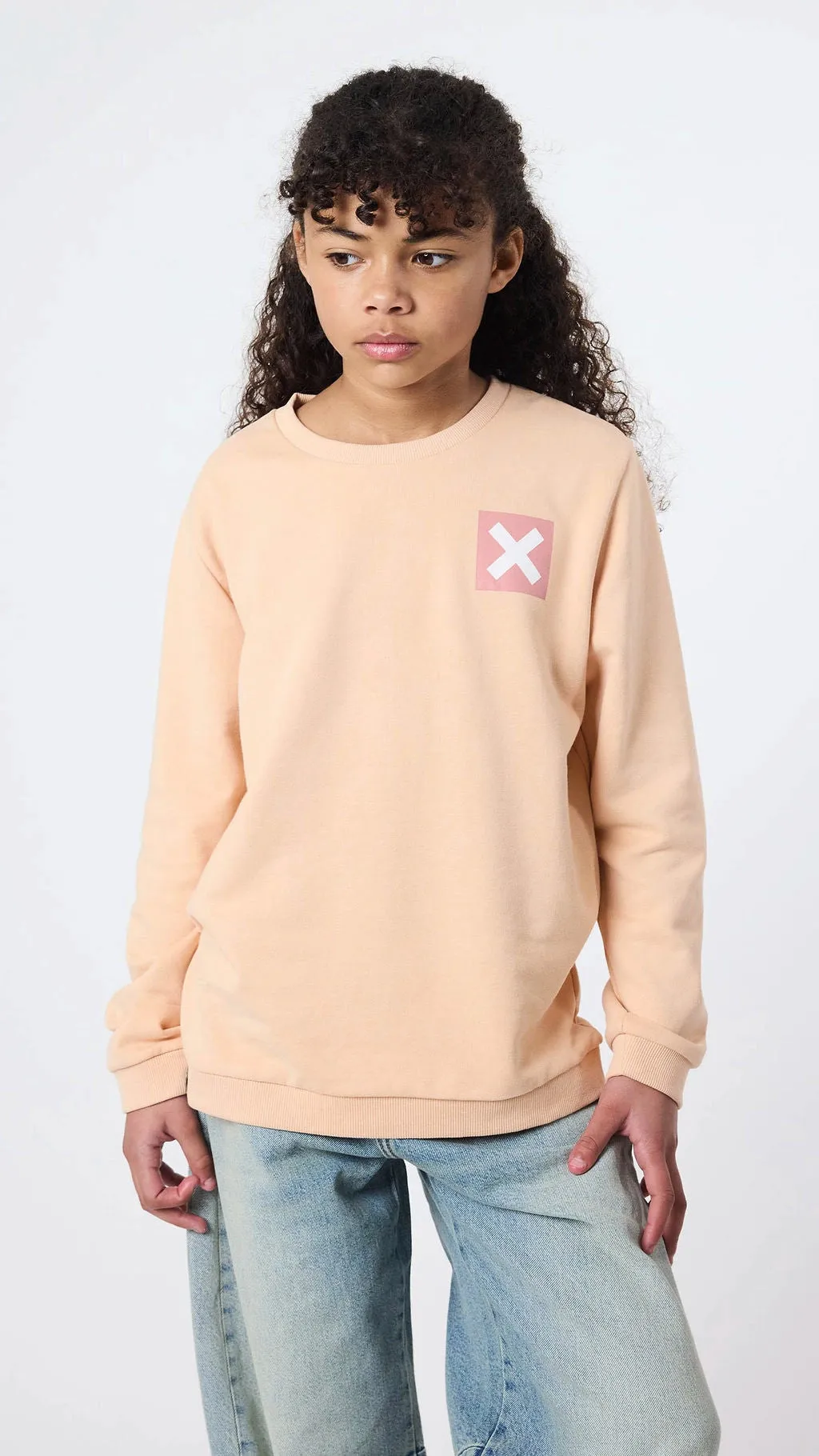 SUDADERA KIDS NATURE APRICOT