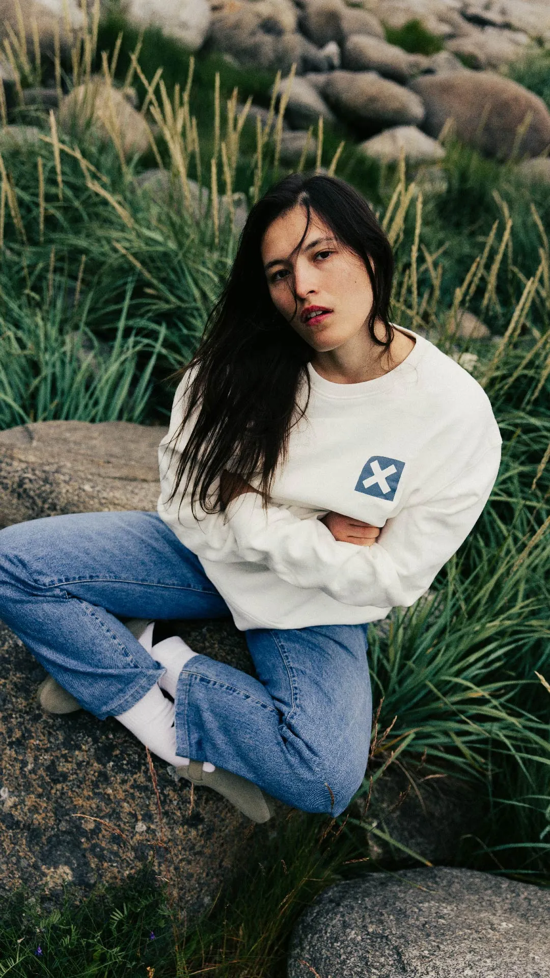 SUDADERA NATURE BLANCO ROTO