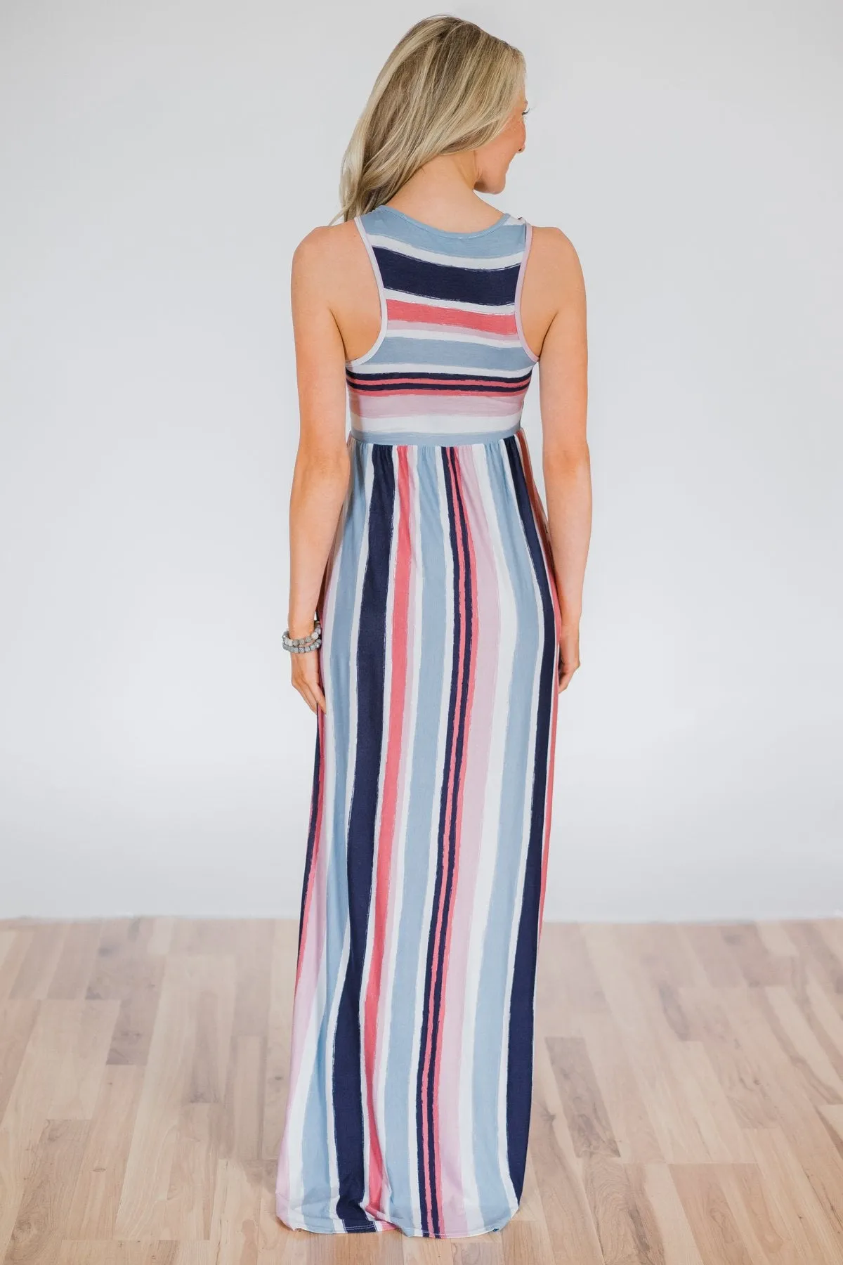 Sun Rays & Beach Days Striped Maxi Dress