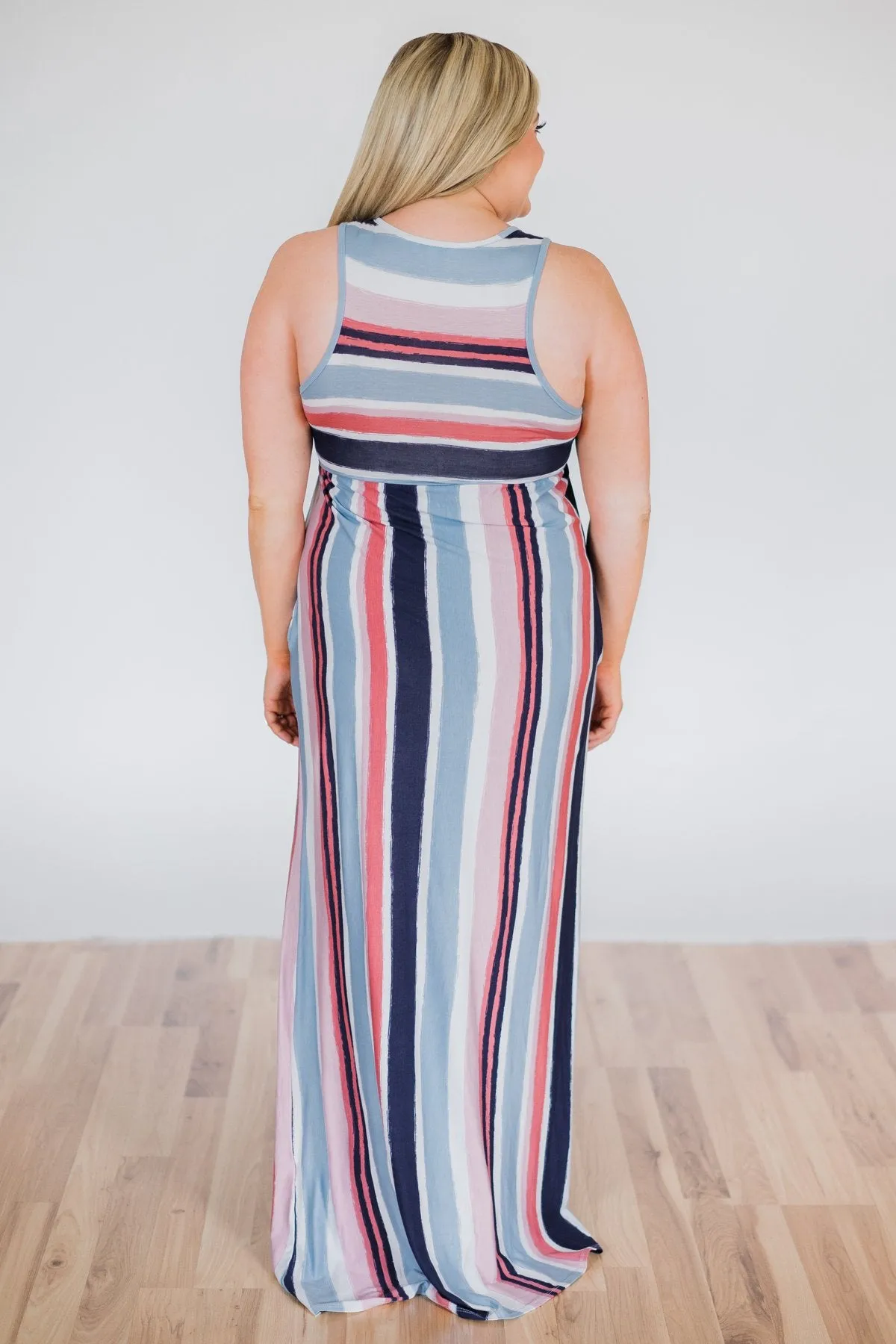 Sun Rays & Beach Days Striped Maxi Dress