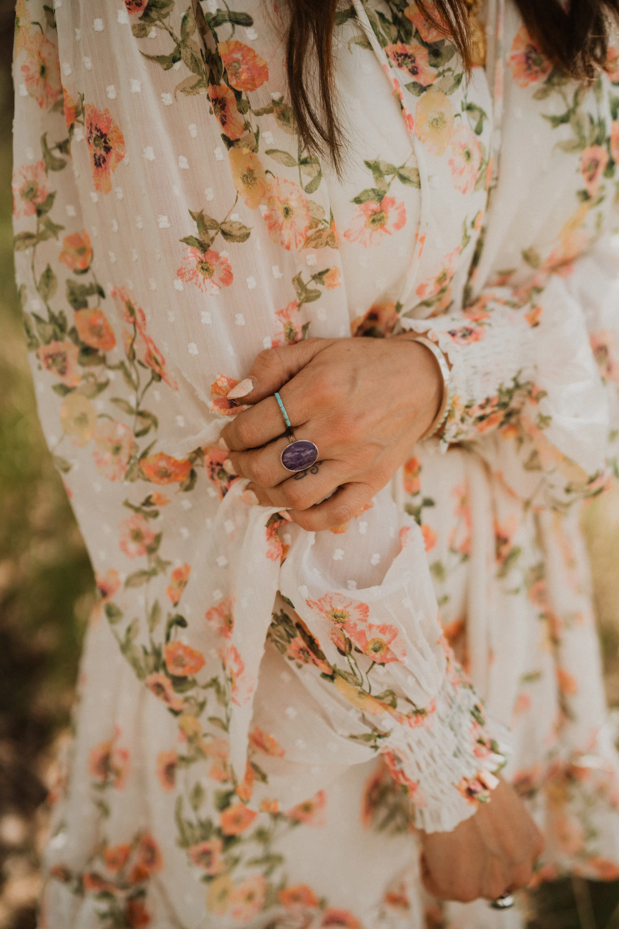 Sunny Ring | #1 | Purple Charoite - FINAL SALE