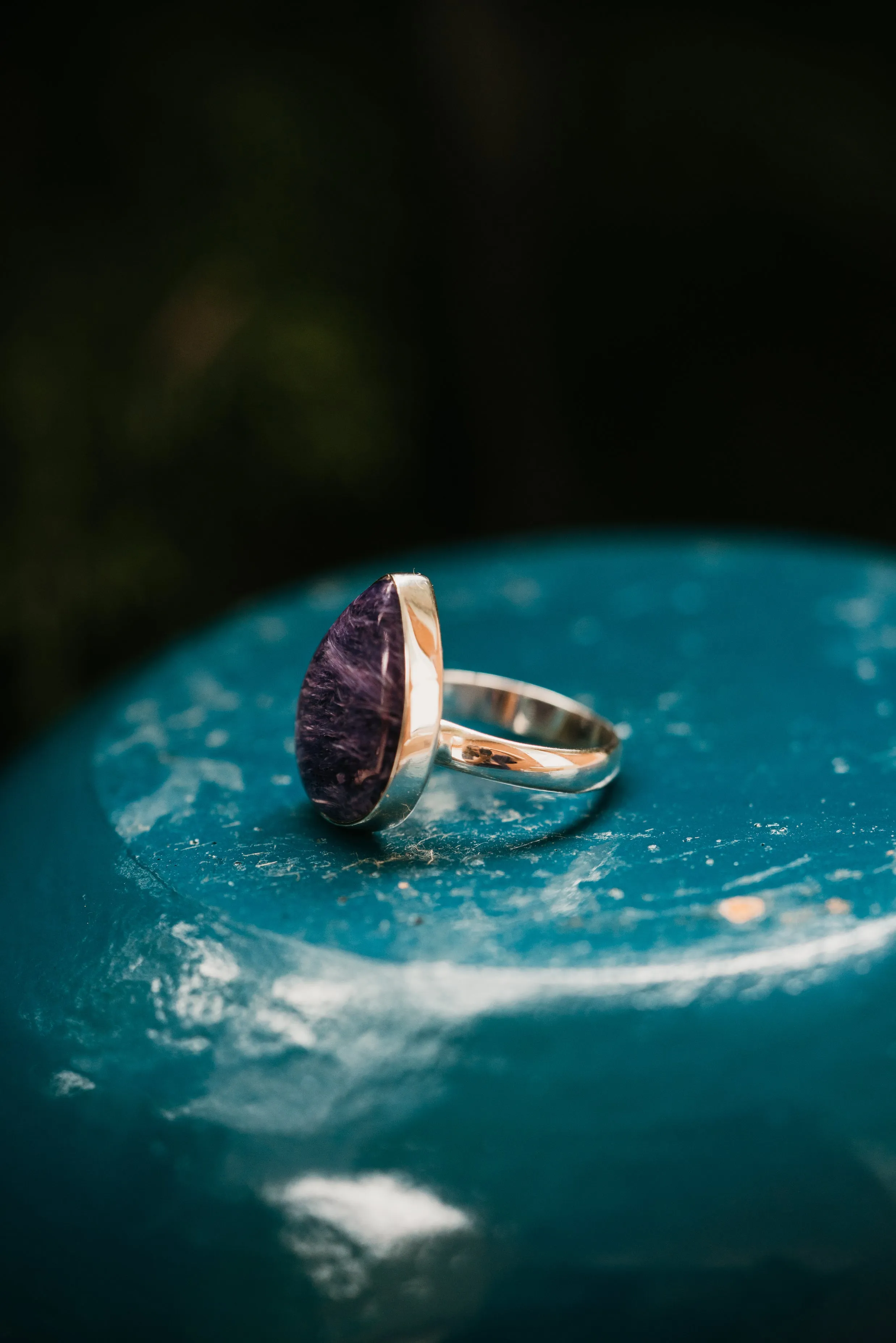 Sunny Ring | #1 | Purple Charoite - FINAL SALE