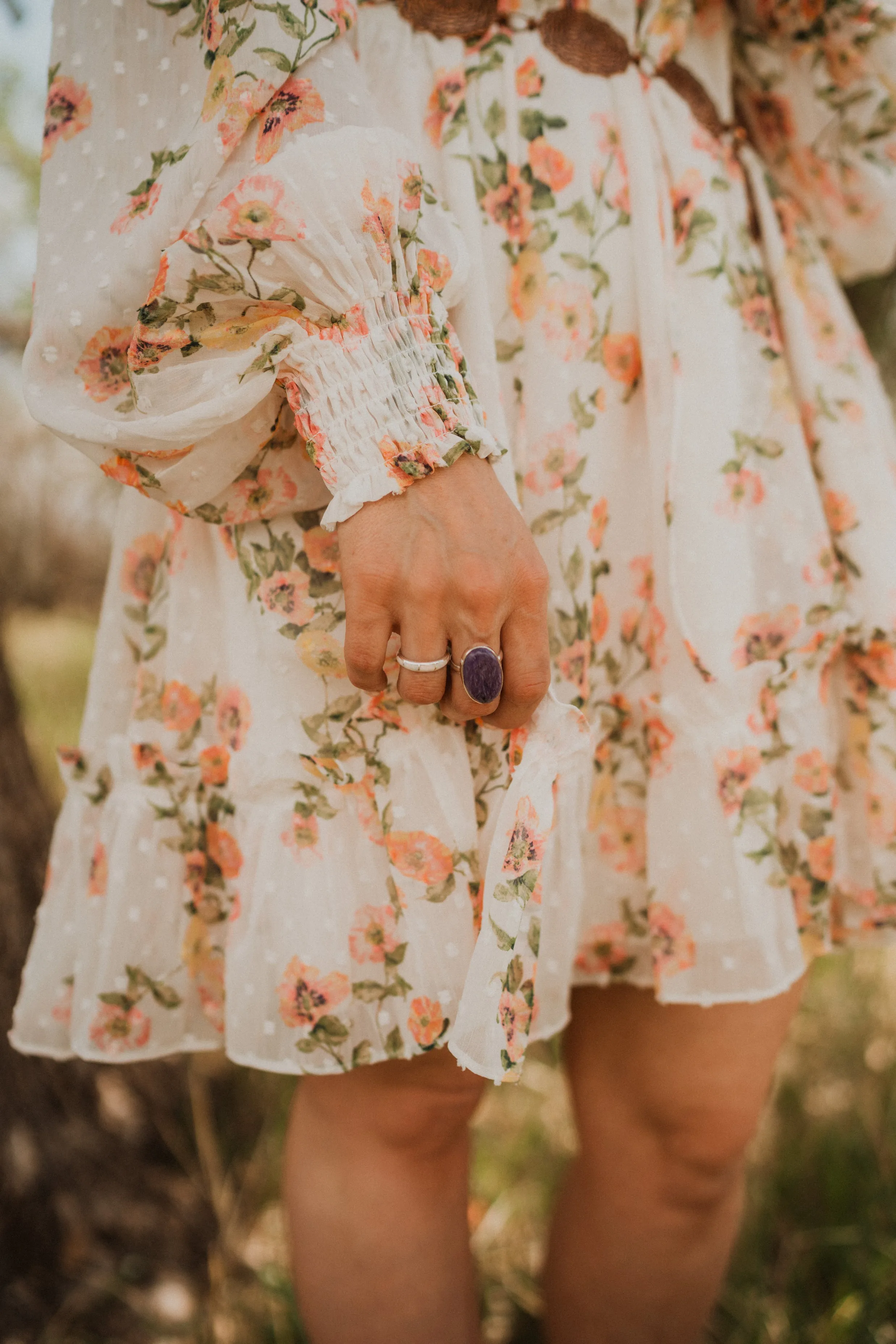 Sunny Ring | #1 | Purple Charoite - FINAL SALE