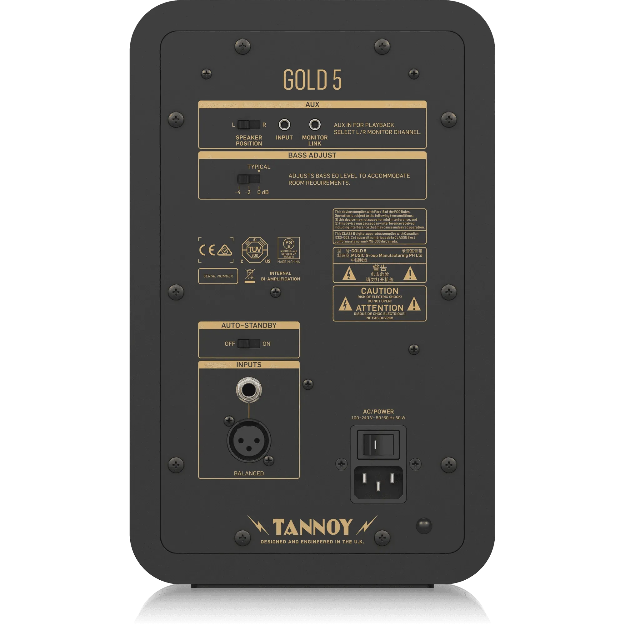 Tannoy GOLD 5 5'' Powered Studio Monitor