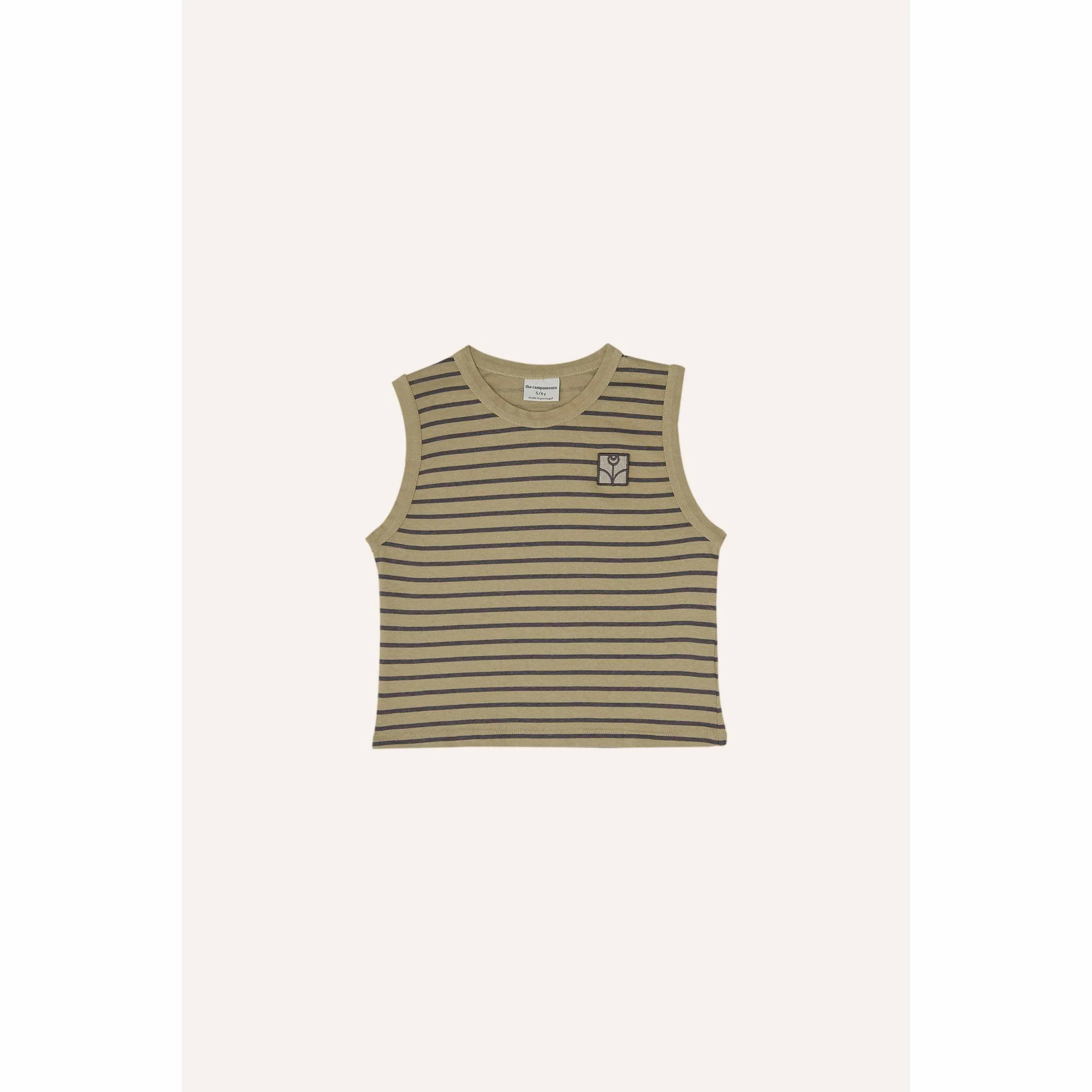 The Campamento - Brown striped tank top
