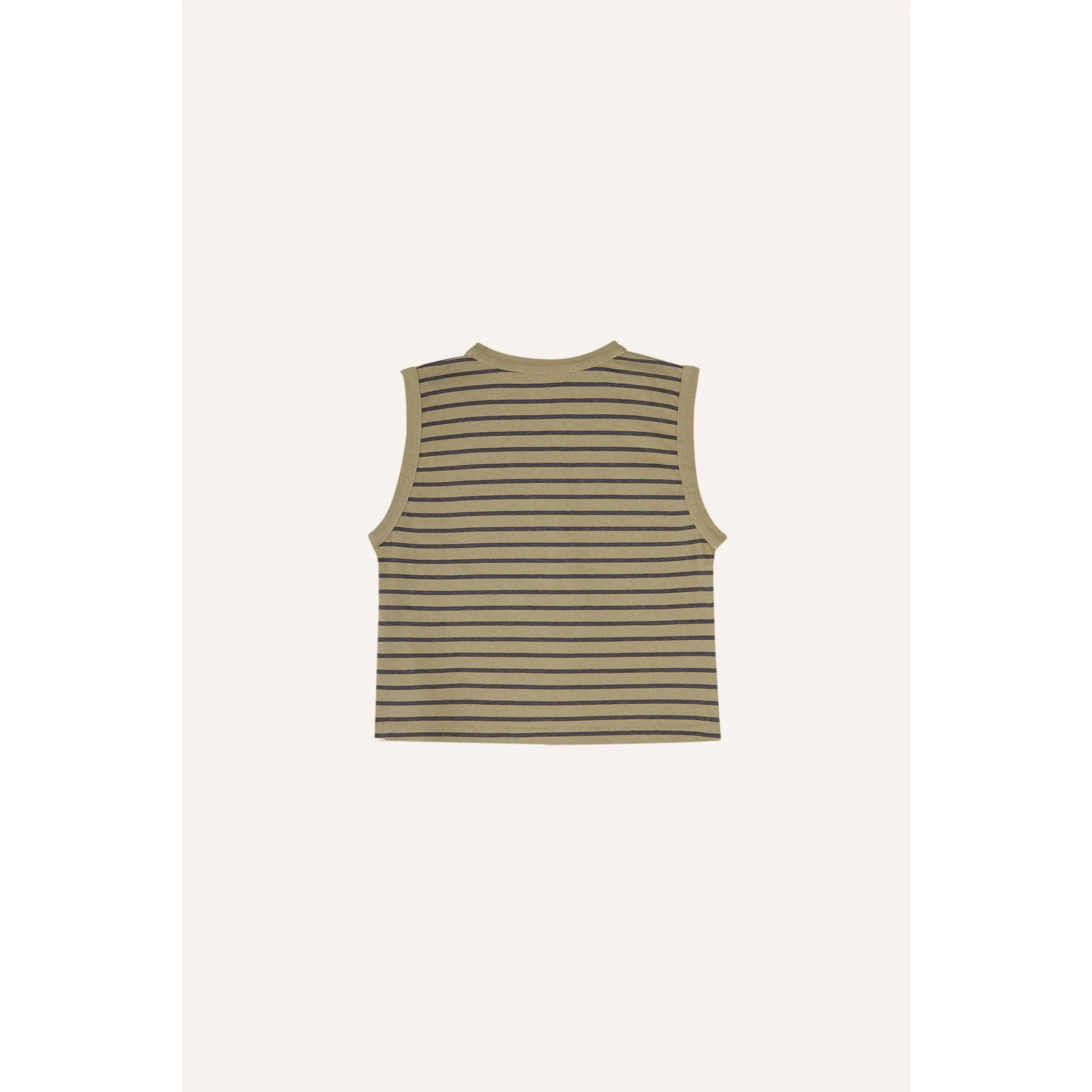 The Campamento - Brown striped tank top