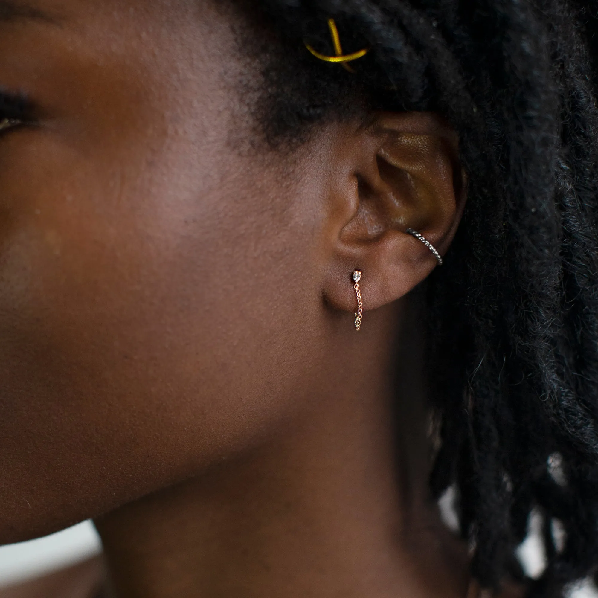 The Gold Rope Ear Cuff | 14K White Gold