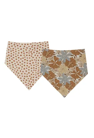 The Scarf Bib SET (2 pack) by Rylee & Cru - Safari Floral