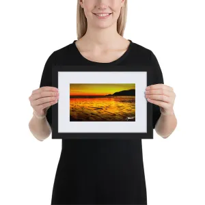 The Sunset Shore Framed Print