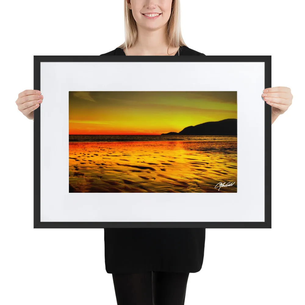 The Sunset Shore Framed Print