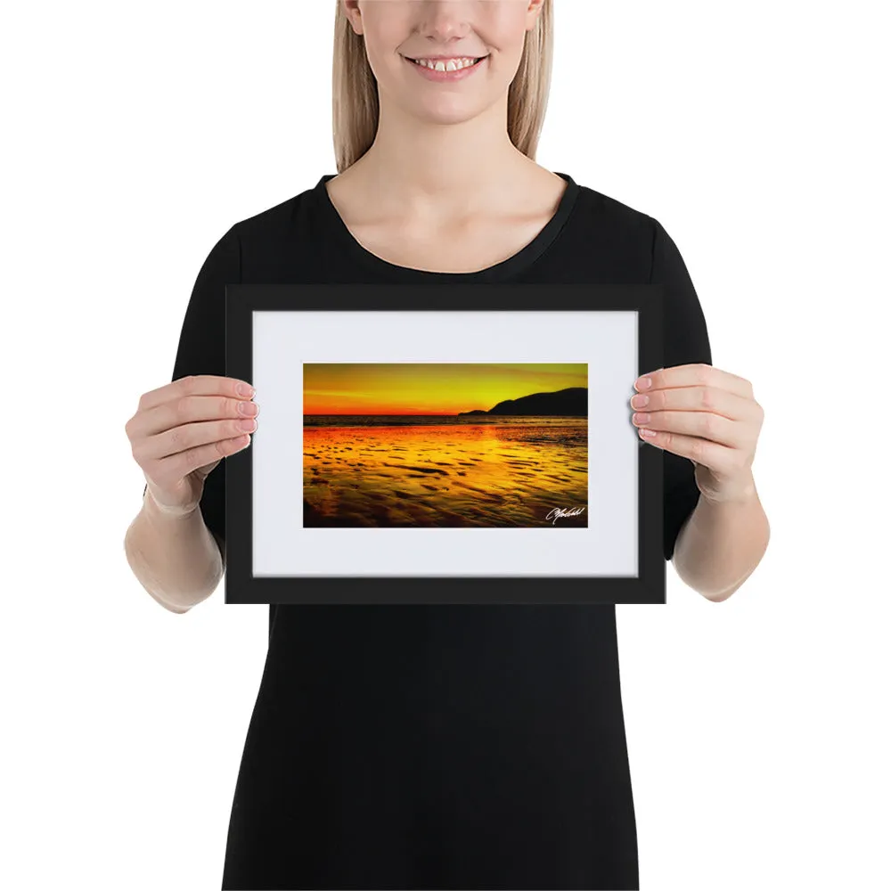 The Sunset Shore Framed Print
