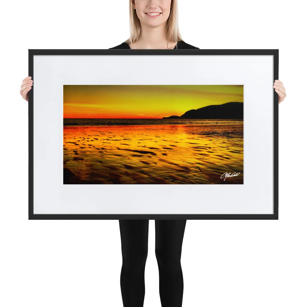The Sunset Shore Framed Print