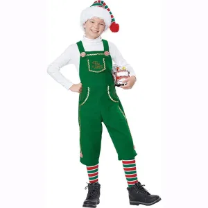 Toymaker Elf Santa Helper Boys Costume