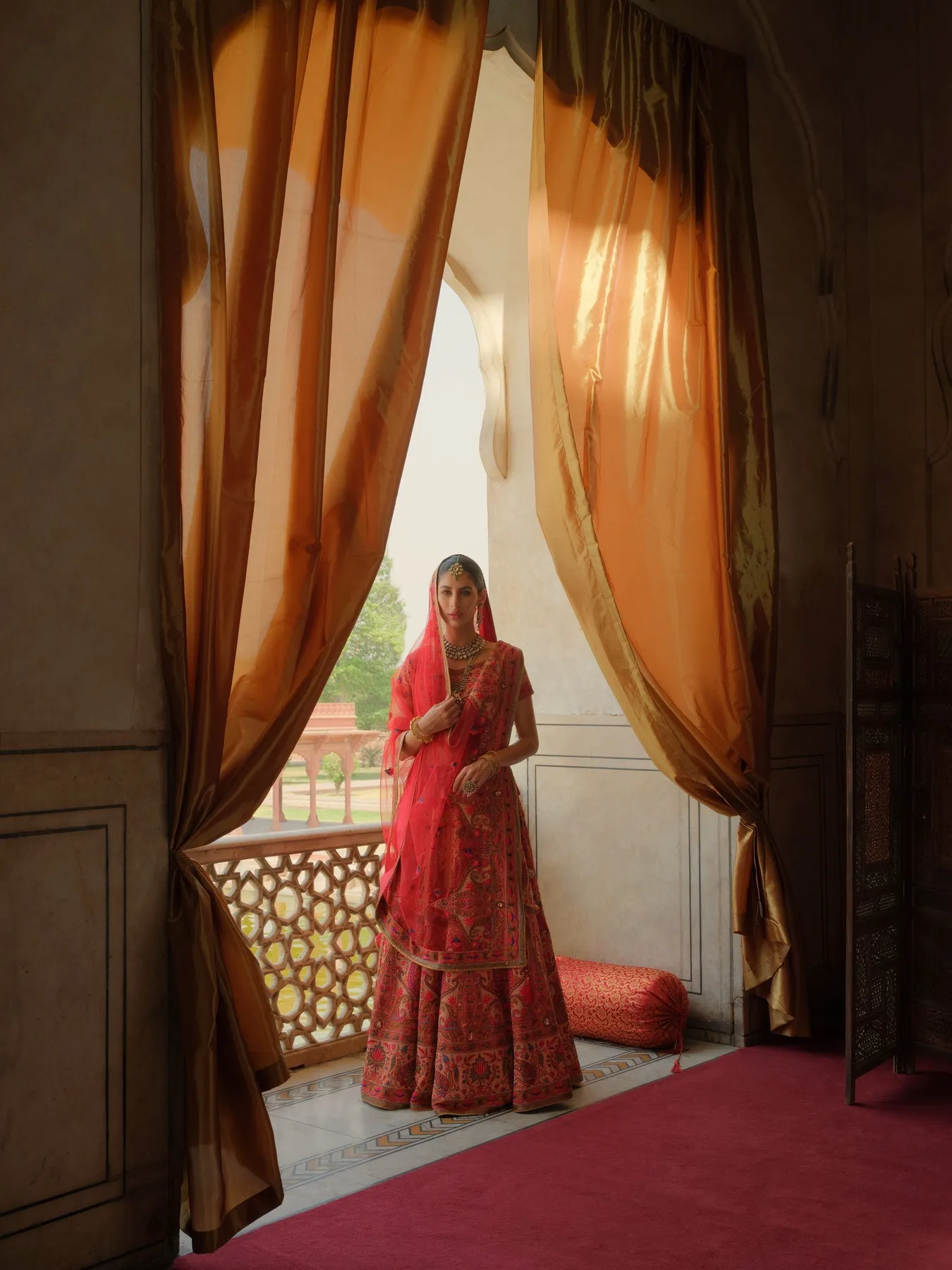 Traditional Lehenga Choli Style Bridal Dress Pakistani