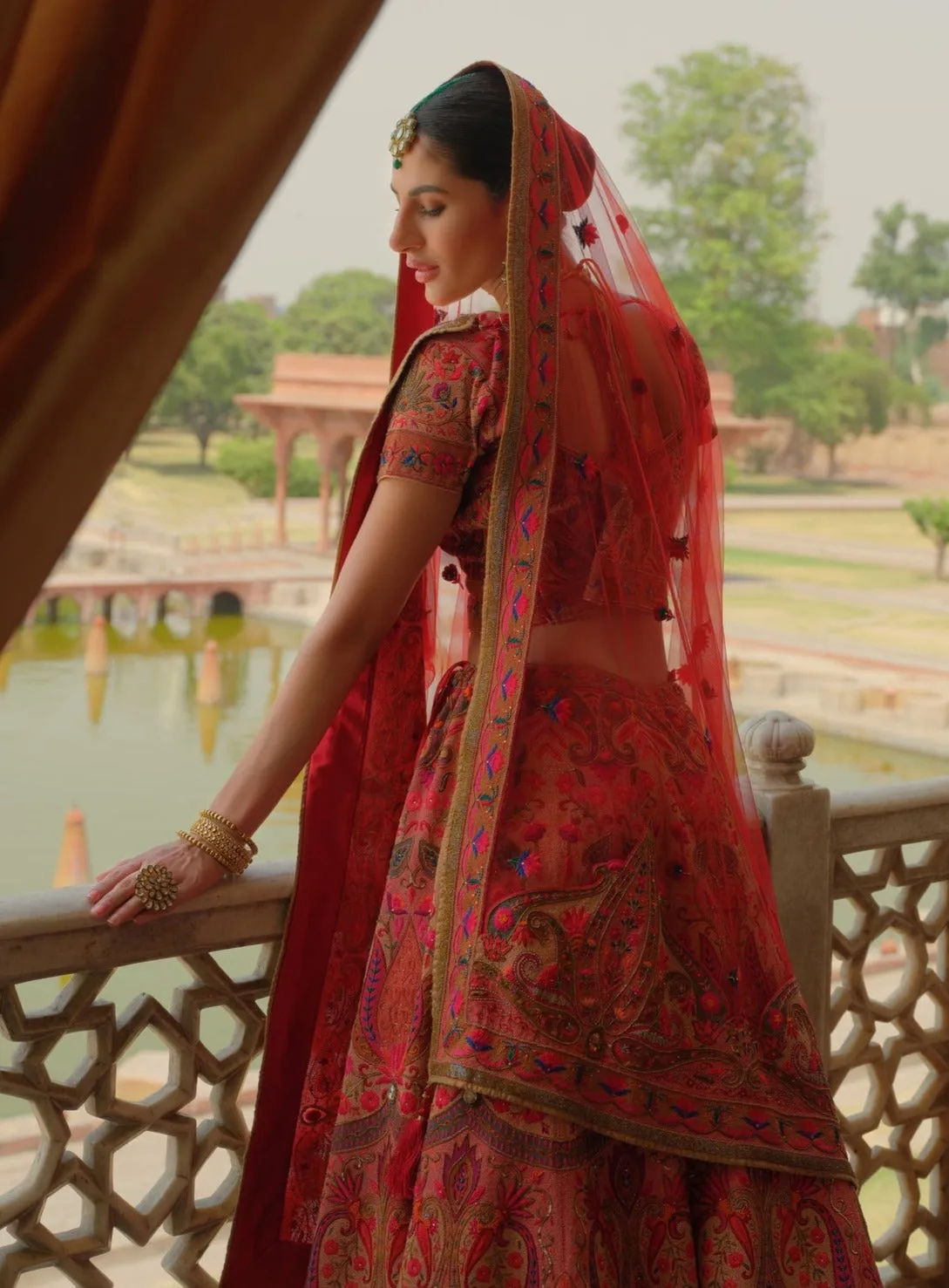 Traditional Lehenga Choli Style Bridal Dress Pakistani