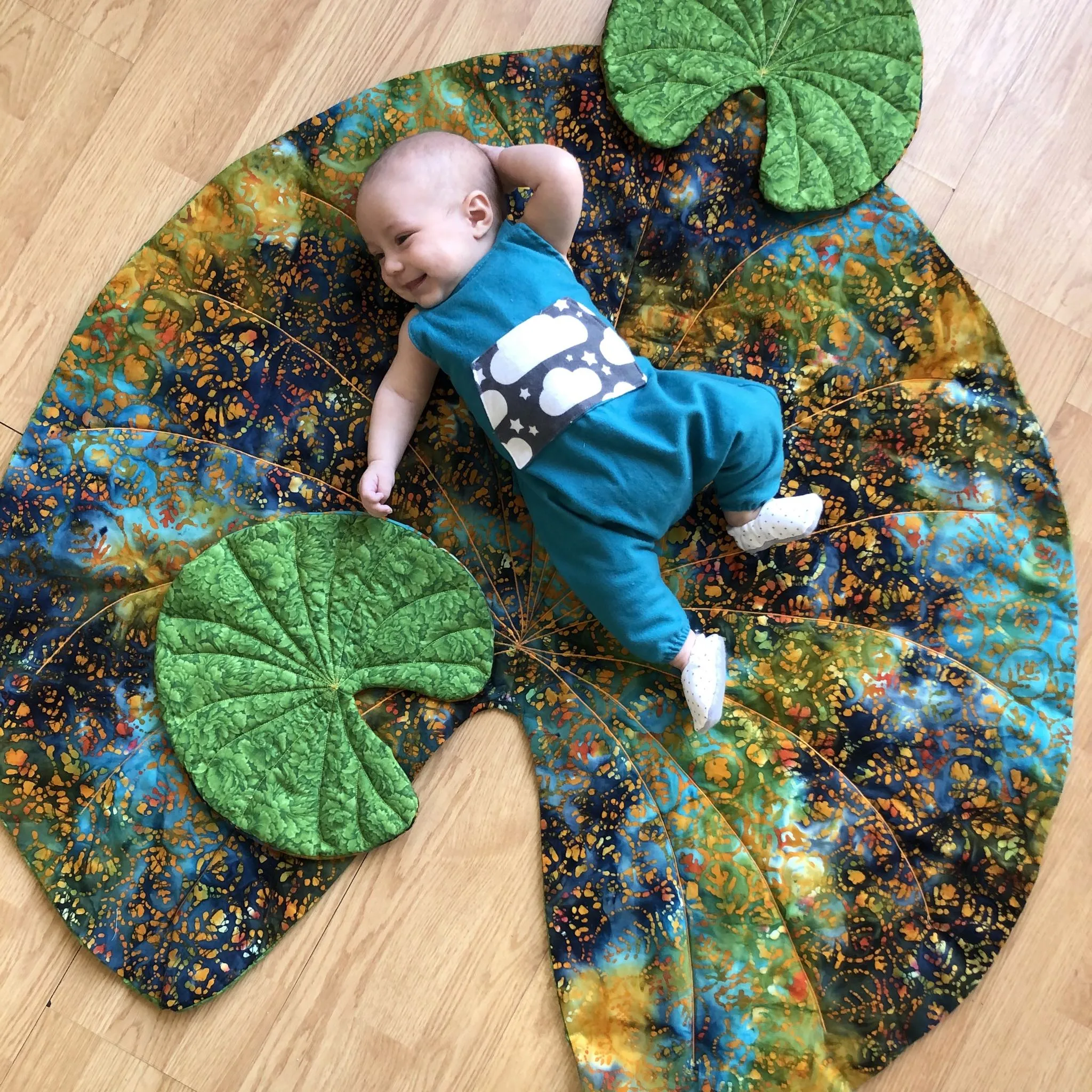 Tropical Leaf Blankets Sewing Patterns ~ 6 leaf shapes in larger sizes