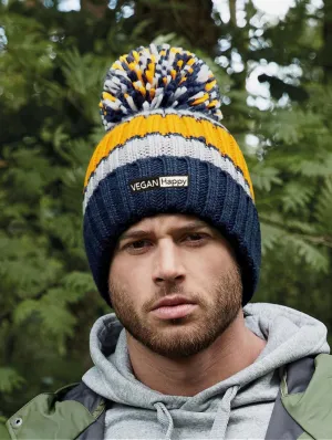 Vegan Hygge Striped Beanie | Multiple Colours