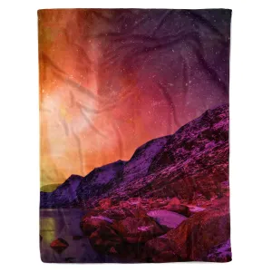 Velvet Snowcaps Fleece Blanket