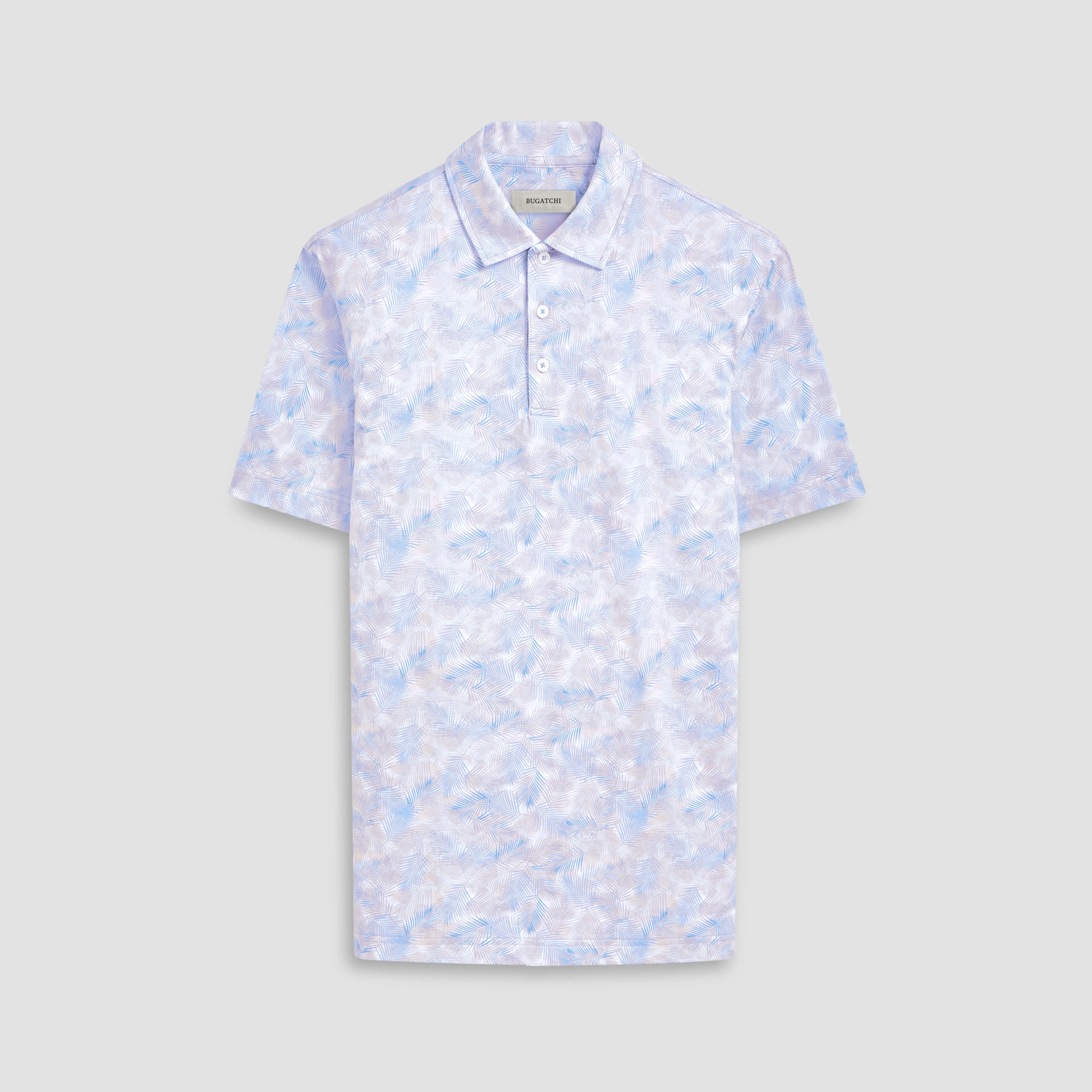 Victor Leaf Print OoohCotton Polo