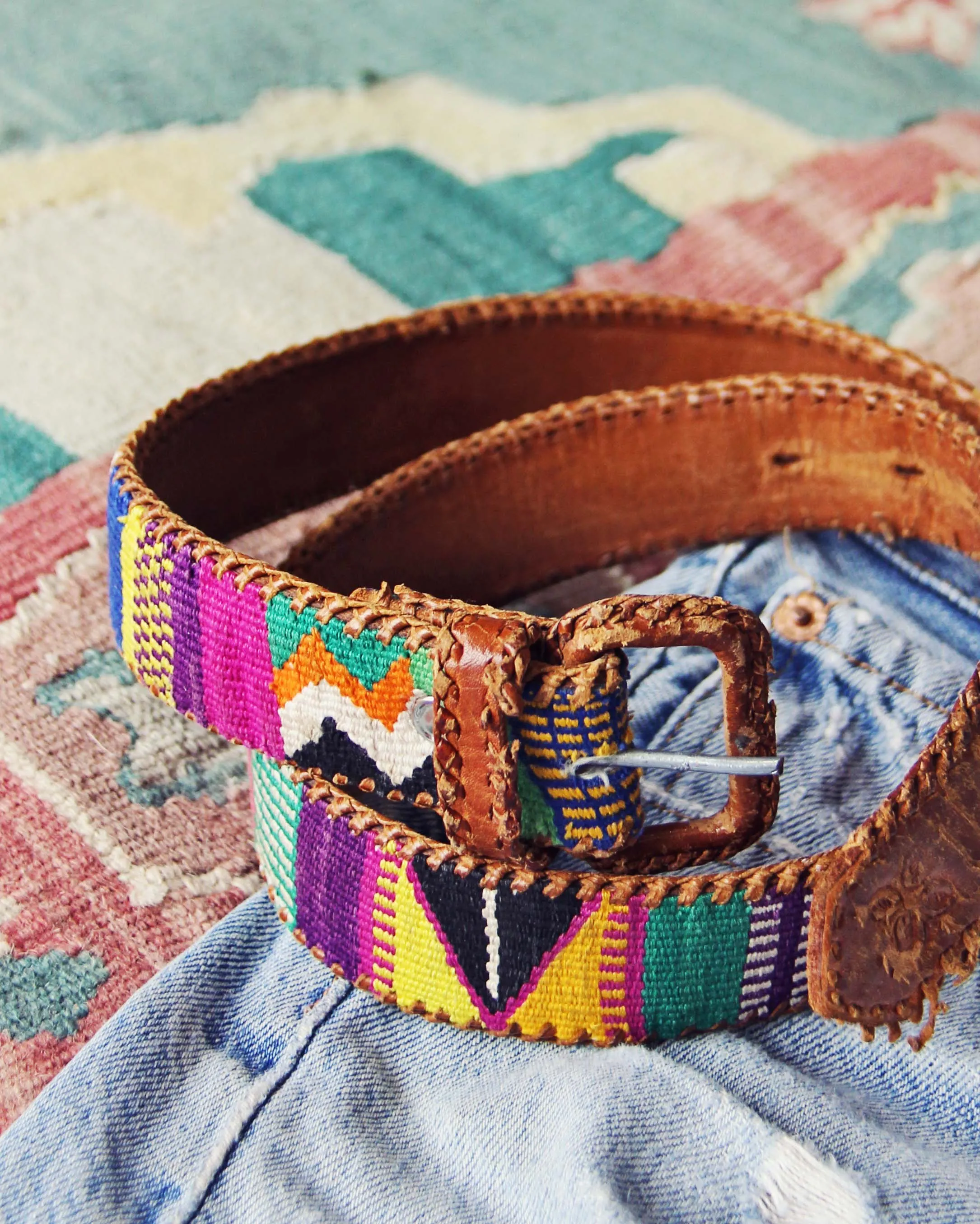 Vintage 70's Tapestry Belt