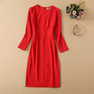 Vintage Elegant Chic Long Sleeve Dress