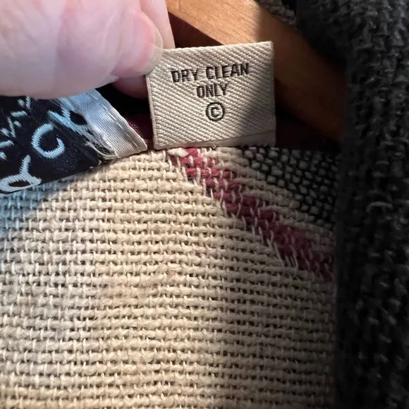 Vintage Flashback Tapestry Blazer Coat with snowflakes. Size M. Like new.