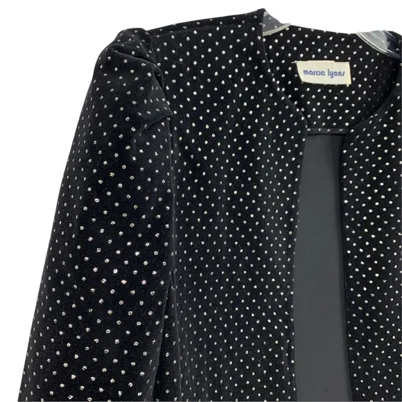 Vintage Open Front Blazer/ Jacket with Matching Bow Tie- Made in the USA