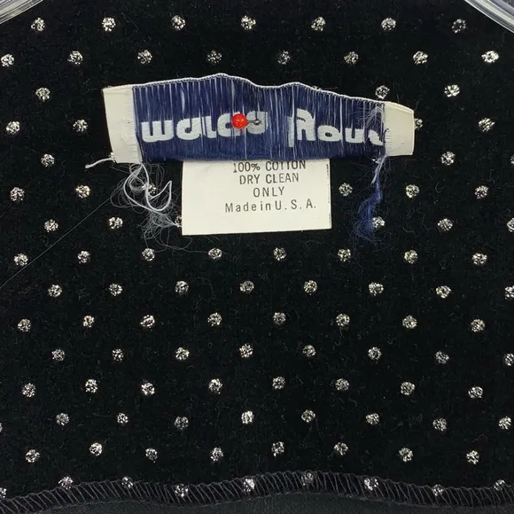Vintage Open Front Blazer/ Jacket with Matching Bow Tie- Made in the USA
