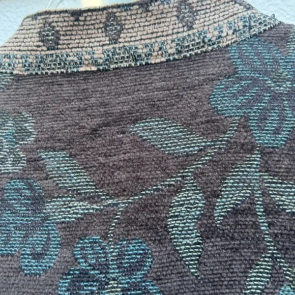 Vintage Sag Harbor jacket floral tapestry multi 90s  boho tweed sz 14 Large